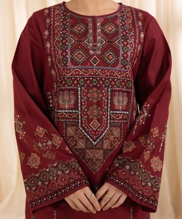 SAPPHIRE LAWN 3PC - LAWN EMB SHIRT WITH MONARK PRINTED DUPATTA AND LAWN DYED TROUSER | RP-3746