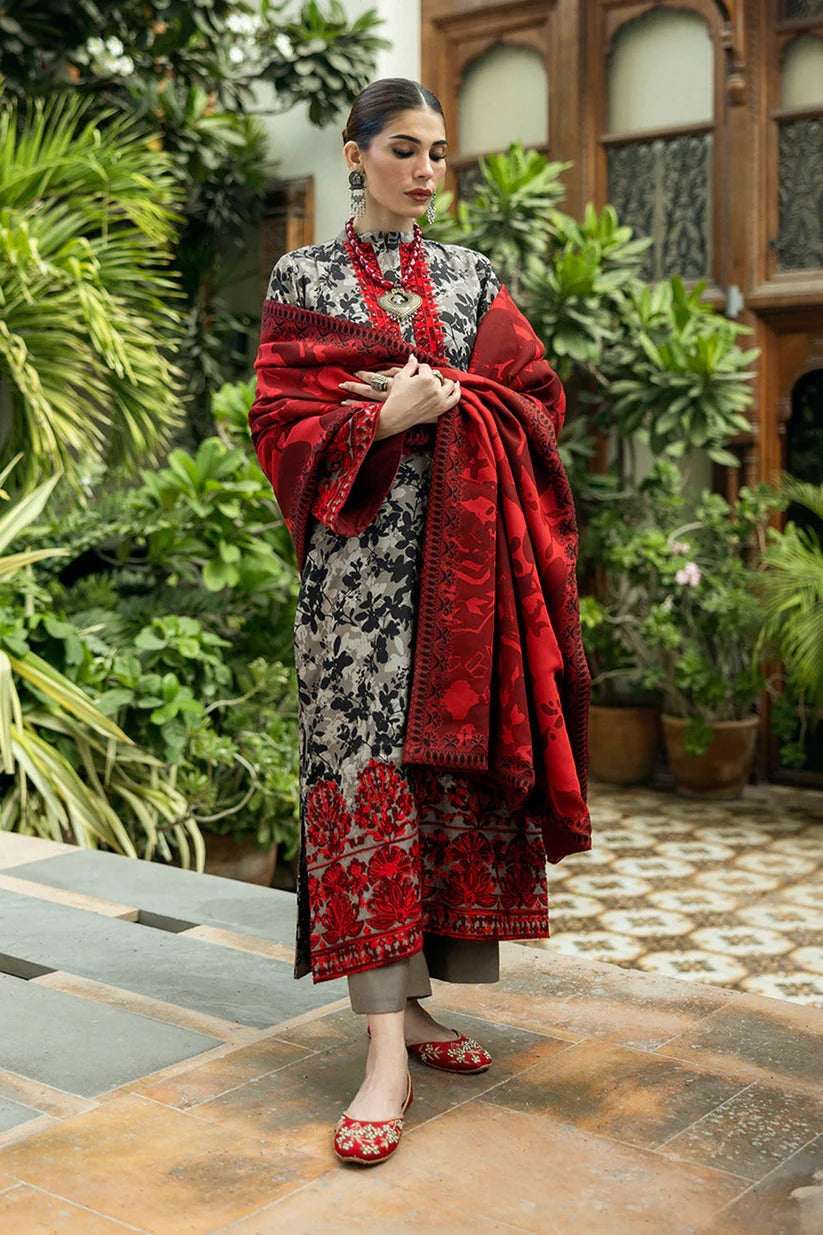 ZAINAB CHOTTANI LAWN 3PC - LAWN EMB PRINTED SHIRT WITH LAWN PRINTED DUPATTA AND LAWN PRINTED TROUSER | RP