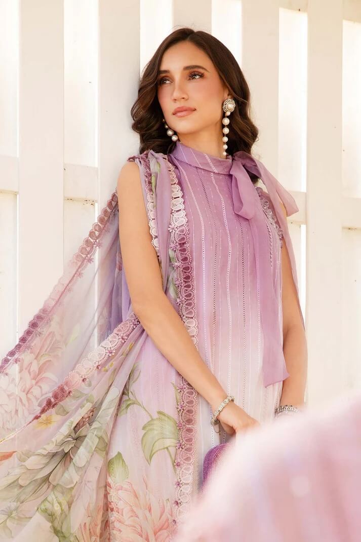MARIA.B LAWN 3PC - LAWN EMB PRINTED SHIRT WITH CHIFFON PRINTED DUPATTA AND LAWN PRINTED TROUSER | RP-2511