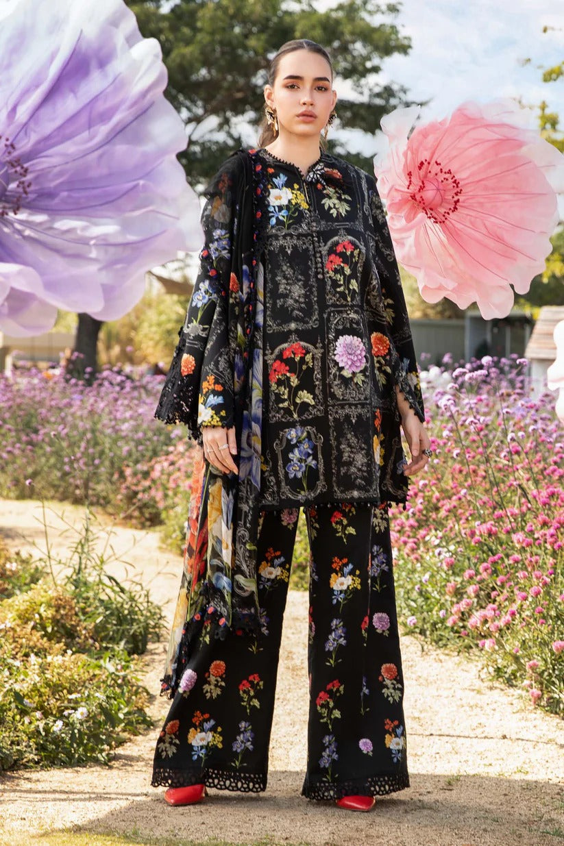 MARIA.B LAWN 3PC - LAWN EMB PRINTED SHIRT WITH CHIFFON PRINTED DUPATTA AND LAWN PRINTED TROUSER | RP-2521