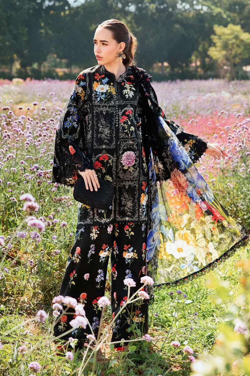 MARIA.B LAWN 3PC - LAWN EMB PRINTED SHIRT WITH CHIFFON PRINTED DUPATTA AND LAWN PRINTED TROUSER | RP-2521
