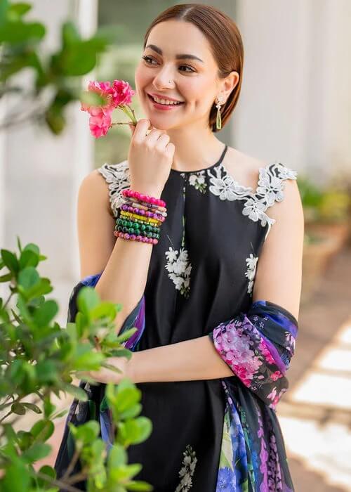 ASIFA NABEEL LAWN 3PC - LAWN EMB PRINTED SHIRT WITH CHIFFON PRINTED DUPATTA AND LAWN PRINTED TROUSER | RP-2515