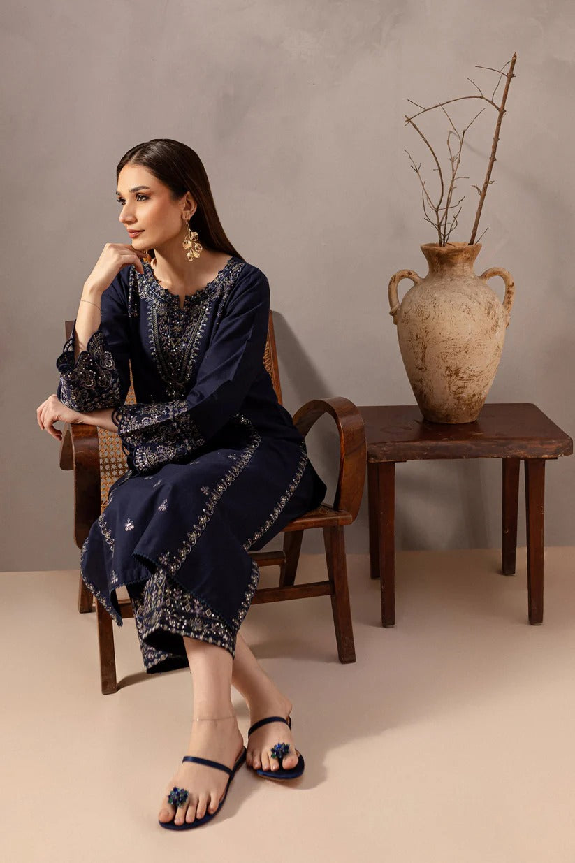 BATIK LAWN 2PC - LAWN SEQUENCE EMB SHIRT WITH LAWN SEQUENCE EMB TROUSER | RP-3475
