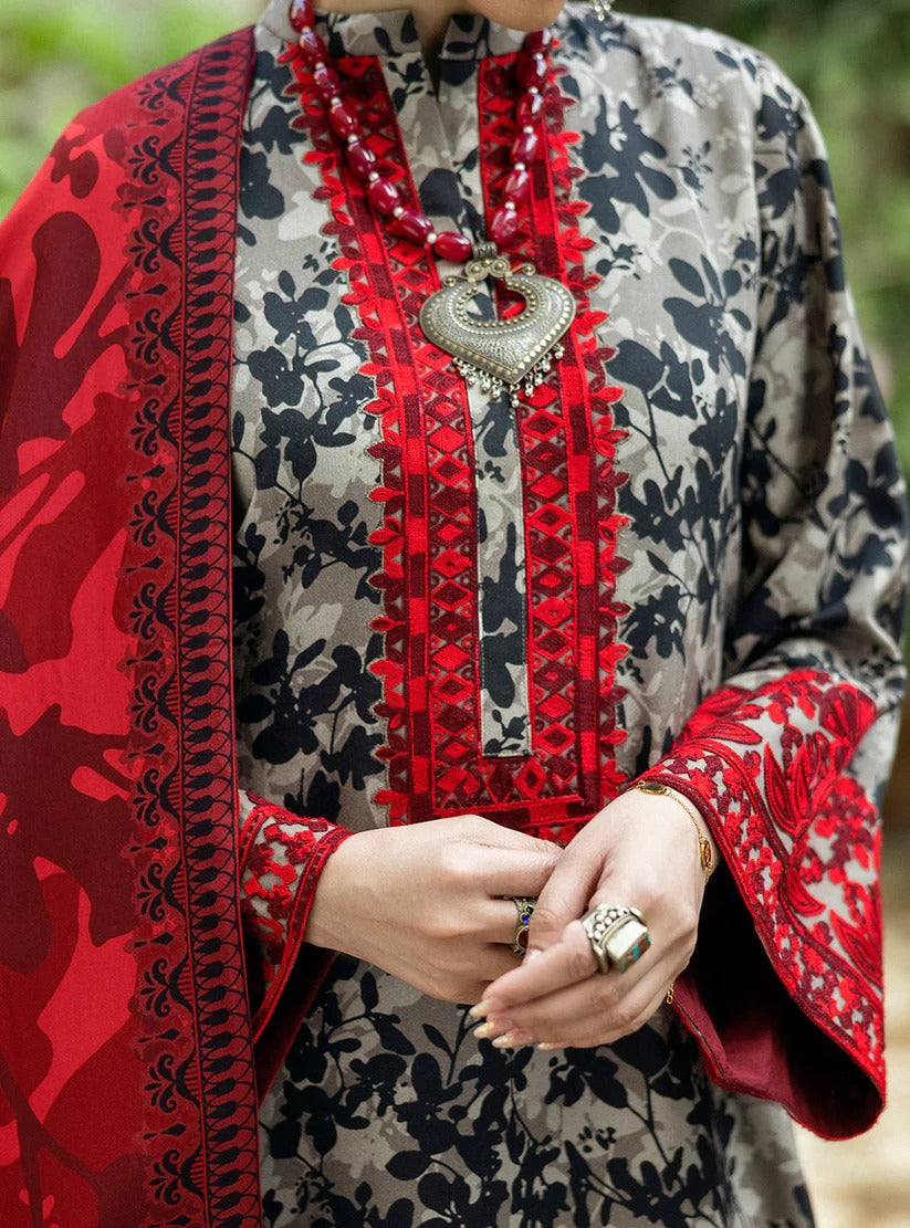 ZAINAB CHOTTANI LAWN 3PC - LAWN EMB PRINTED SHIRT WITH LAWN PRINTED DUPATTA AND LAWN PRINTED TROUSER | RP