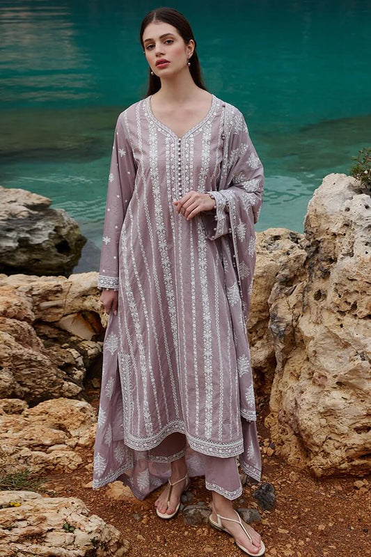 IMAGE LAWN 3PC - LAWN EMB SHIRT WITH LAWN READY TO WEAR EMB DUPATTA AND LAWN EMB TROUSER | RP-3696