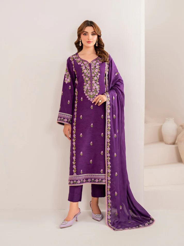 Garnet Lawn Emb 3Pcs 1028 rangpasand.com 01