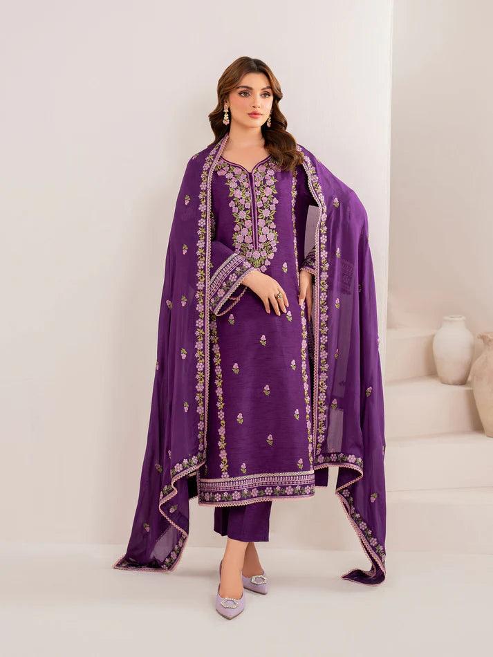 Garnet Lawn Emb 3Pcs 1028 rangpasand.com 06