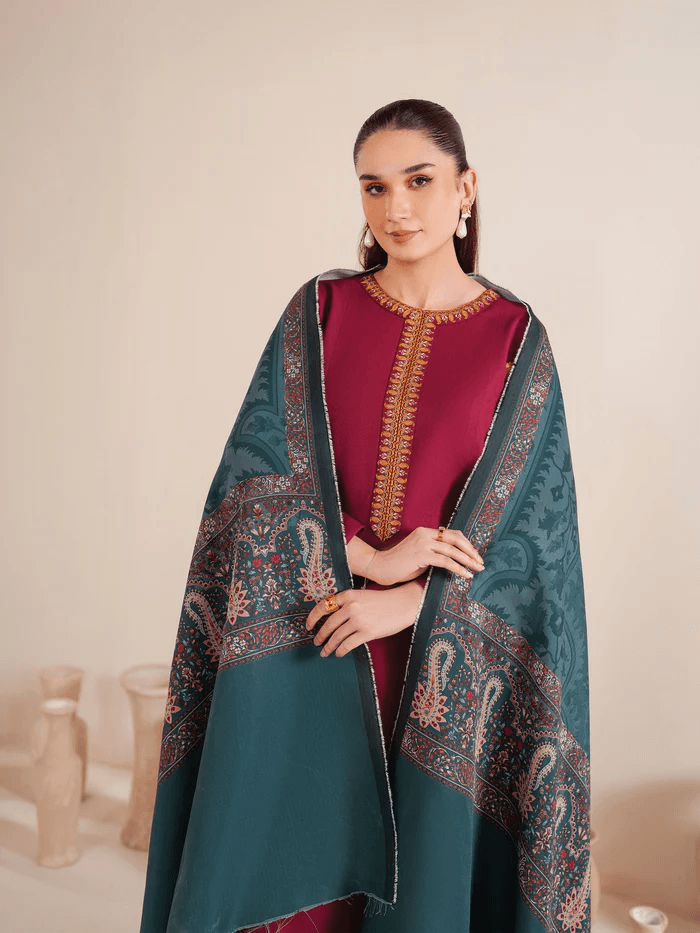 Garnet Lawn Emb 3Pcs 1040 rangpasand.com 07