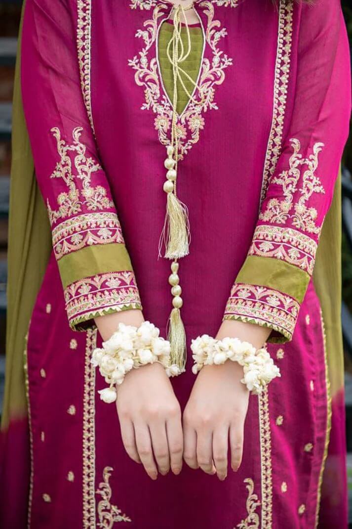 OMAL LAWN 3PC - LAWN EMB SHIRT WITH BAMBER CHIFFON DYE & DYE DUPATTA AND LAWN DYED TROUSER | RP-3629