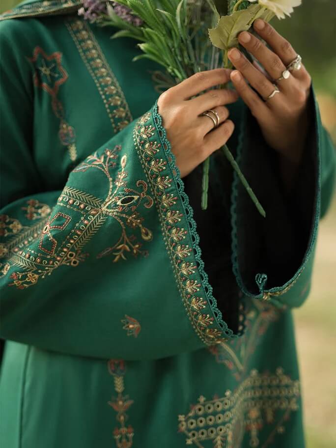 SAPPHIRE LAWN 3PC - LAWN EMB SHIRT WITH LAWN EMB DUPATTA AND LAWN DYED TROUSER | RP-3694