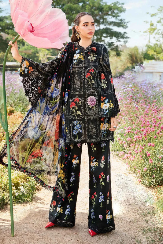 MARIA.B LAWN 3PC - LAWN EMB PRINTED SHIRT WITH CHIFFON PRINTED DUPATTA AND LAWN PRINTED TROUSER | RP-2521