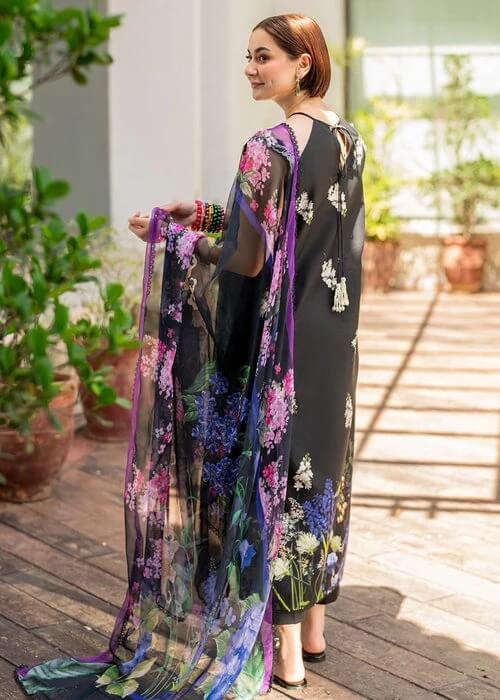 ASIFA NABEEL LAWN 3PC - LAWN EMB PRINTED SHIRT WITH CHIFFON PRINTED DUPATTA AND LAWN PRINTED TROUSER | RP-2515